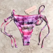 Pink and Purple Tie Dye Revolve  Dream On Bikini Bottoms