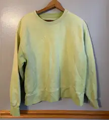 Aritzia TNA Cozy Crewneck Sweatshirt Size 1 Small Green Lounge Pullover