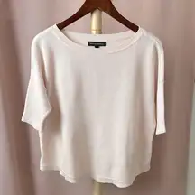 Banana Republic Women's Pink drop shoulder oversized waffle knit Top M