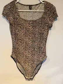 Shein Leopard Print Bodysuit