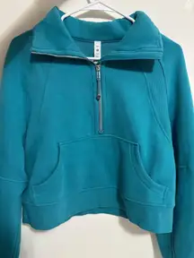 Lululemon Scuba Half-Zip Funnel Neck Oceanic Teal