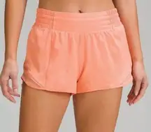 Lululemon Hotty Hot High Rise Gym Shorts Sunny Coral 12 NWT