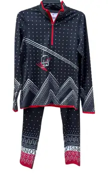 Krimson Klover Base Layer Set Let It Snow Legging Adrenaline Quarter Zip SMALL