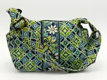 Vera Bradley Maggie Purse Daisy Daisy Blue & Green Small Shoulder Bag Adjustable