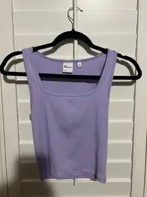 Aritzia HomeStretch TNA square neck tank 