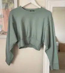 Talentless Cropped Crewneck Dolman Sweatshirt in Size Medium