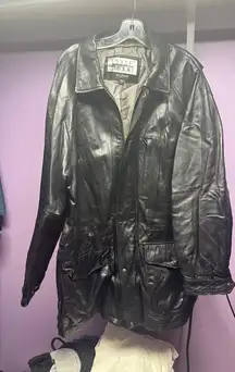 Wilson leather pelle studio leather coat