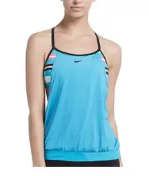 Nike Women’s Athletic 2-in1 Tankini Swimsuit Workout Layered Athletic Top