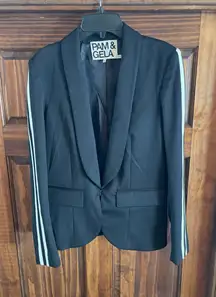 Rate Pam & Gela Wool Blazer with racing striped sleeves size 8