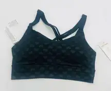 New Balance‎ Collection Black Heart Embossed Strappy Bra For Women Size Small