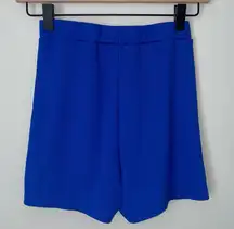 Blue‎ Ribbed Tank and Shorts Set