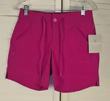 NWT Athleta Womens Rincon Costa Fuschia Bermuda Shorts‎ 0