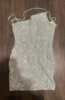 Light Blue  Homecoming Dress