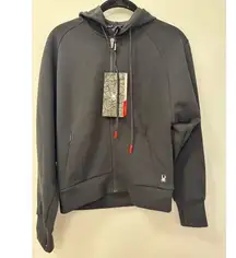 Spyder Active Women's Size Small Black Tri-Blend Zip Up Performance Hoodie NWT