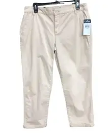 NWT 8  Women’s Tan Khaki Ankle Capris Business Casual Work