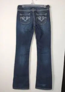 Express Rerock bootcut western rodeo rocker ranch jaripeo contrasting stitching