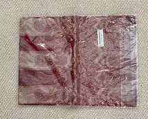 NEW Pashmina Scarf Wrap 100% Pashmina Gold Dark Red Tassles Luxury Shrug SEALED