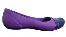 Crocs Purple and Blue Ballet Flats Size 7 Crocs Purple Flats