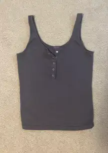 John Galt Brandy Melville Gray Button Tank