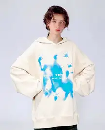Aelfric Eden Abstraction Shadow Print Hoodie Small