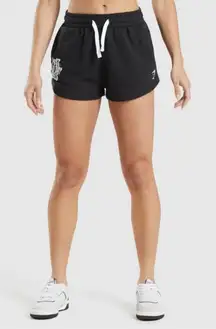 gymshark leg day short regular fit pull on cotton gym post leg day feels black S