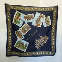 Vintage Souvenir Scarf Milano Milan Italy