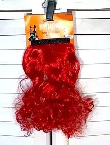 Halloween Red Curly Hair Extension Clip