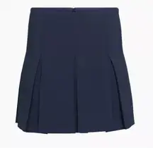 Aritzia Babaton Navy Hathaway Tennis Skirt Size 10