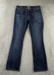 Cabi Jeans Women 6 Low Rise Bootcut Dark Wash Denim Pants Boho‎