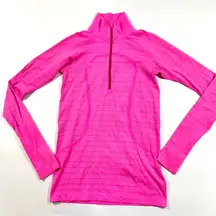 Lululemon Run Swiftly Tech 1/2 Zip Shirt Heathered Raspberry Glo Light