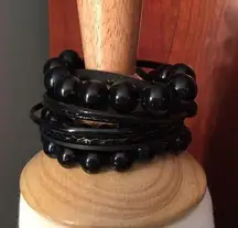 Black Stackable Bracelets