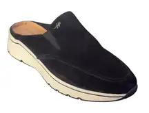 Hush Puppies Bounce Trixie Mules Leather‎ Comfort Slip On Clogs Black Size 8.5M