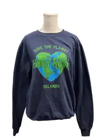 Hard Rock‎ Hotel Orlando Save The Planet Crew Neck Sweatshirt Size Small