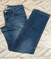 Gap Womens Jeans Low Straight 8 29 Medium Wash