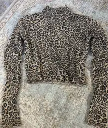 Cheetah Print Turtleneck