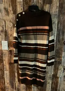 NWOT Love & Joy Women’s sweater dress stripped 39 length x 21 width (sh)