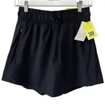 NEW ALL IN MOTION Mid Rise Skort Size Small Black Tennis Golf Athleisure Sporty