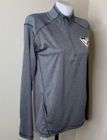 NHL Pittsburgh Penguins Hockey Women’s Size Small S 1/4 Zip Gray Jacket Coat
