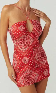 Red Paisley Dress