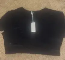 Black Aerie See Through Flower smoothies top 