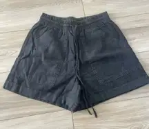 Universal Thread Dark Gray Linen Elastic Drawstring Casual Shorts Size‎ XS