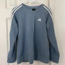 Classic Crewneck Women Blue Size Medium Striped