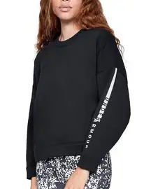 Under Armour  Black Boxy Dolman Sleeve Crewneck Sweatshirt