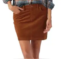 Patagonia  Rust Corduroy Organic Cotton Mini Skirt Size 0 Western 90s Cowgirl