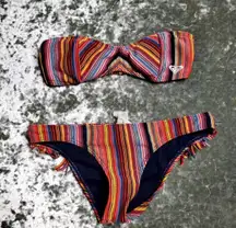 Striped 2 Piece Bikini