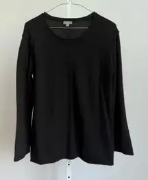 J Jill 100%‎ Cashmere Sweater XXS Black Luxury Soft