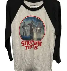 Netflix grey stranger things shirt size large