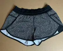 Lululemon Athletica floral Black and White Patterned Shorts size 6