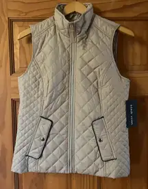 Tan Quilted Vest