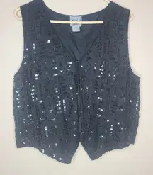 Vintage Beaded And Sequin‎ Sweet Sue Vest Woman's